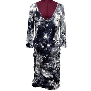 XCVI Art  To Wear Tie-Dye Midi Dress Women's Size L